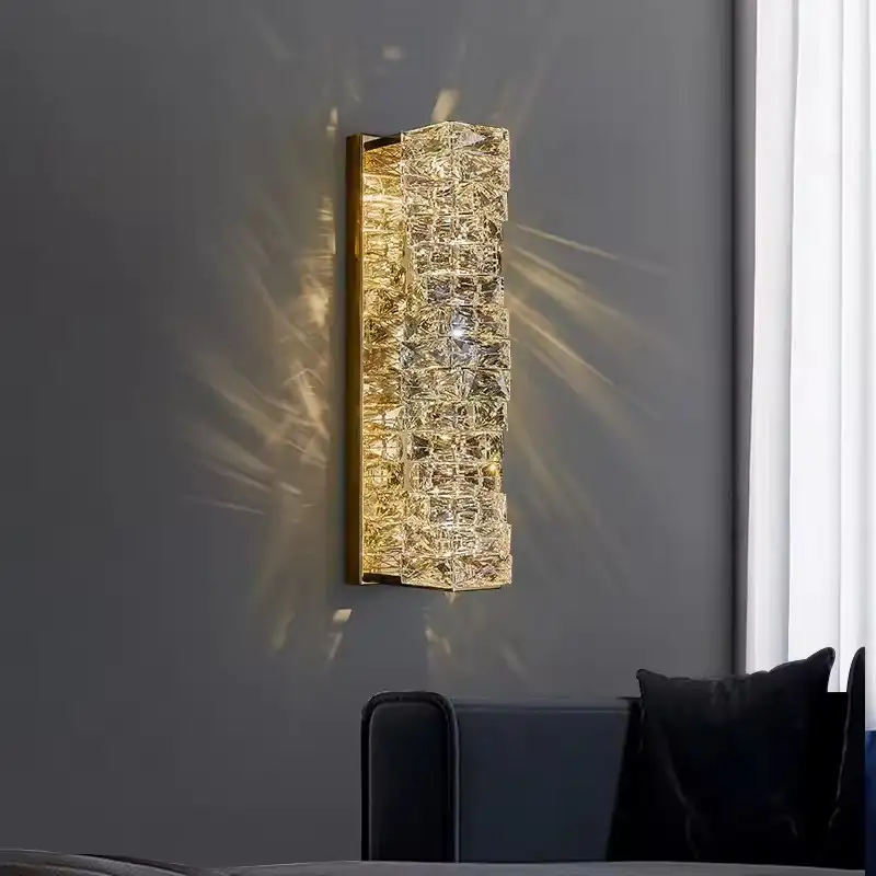 1 crystal modern wall lamp
